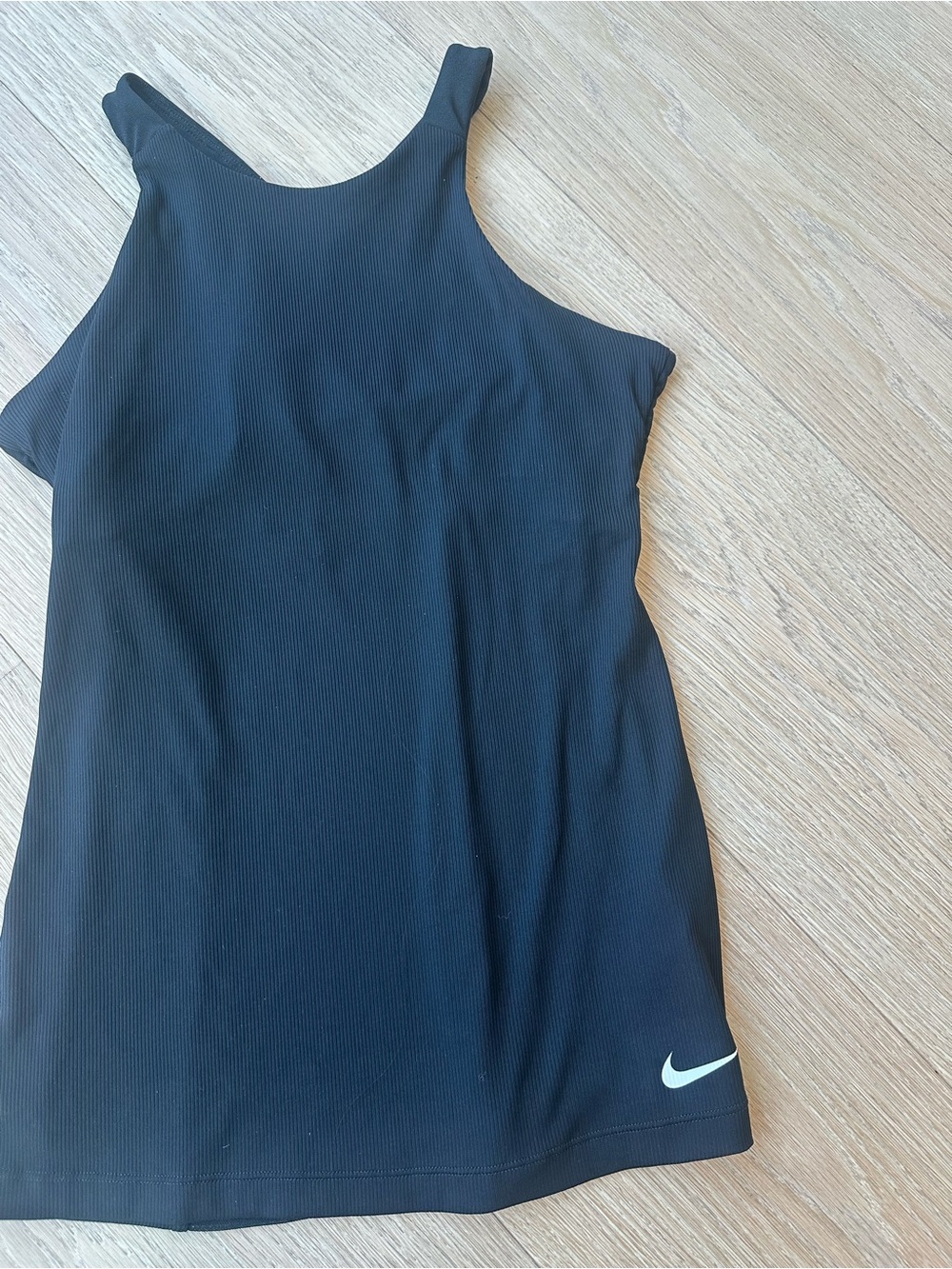 Nike Black Athletic Tank with White Swoosh